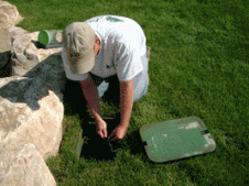 repairing a sprinkler control box